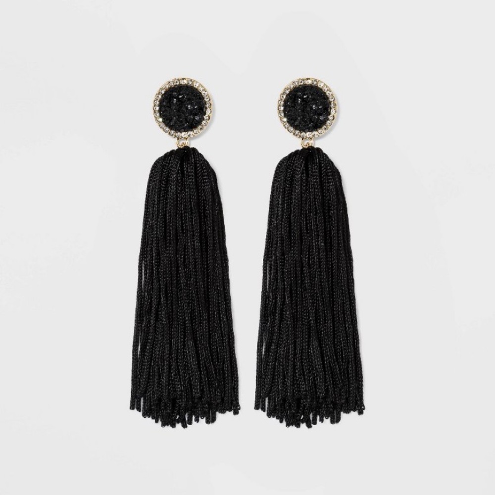 Druzy Tassel Earrings- SUGARFIX by Baublebar